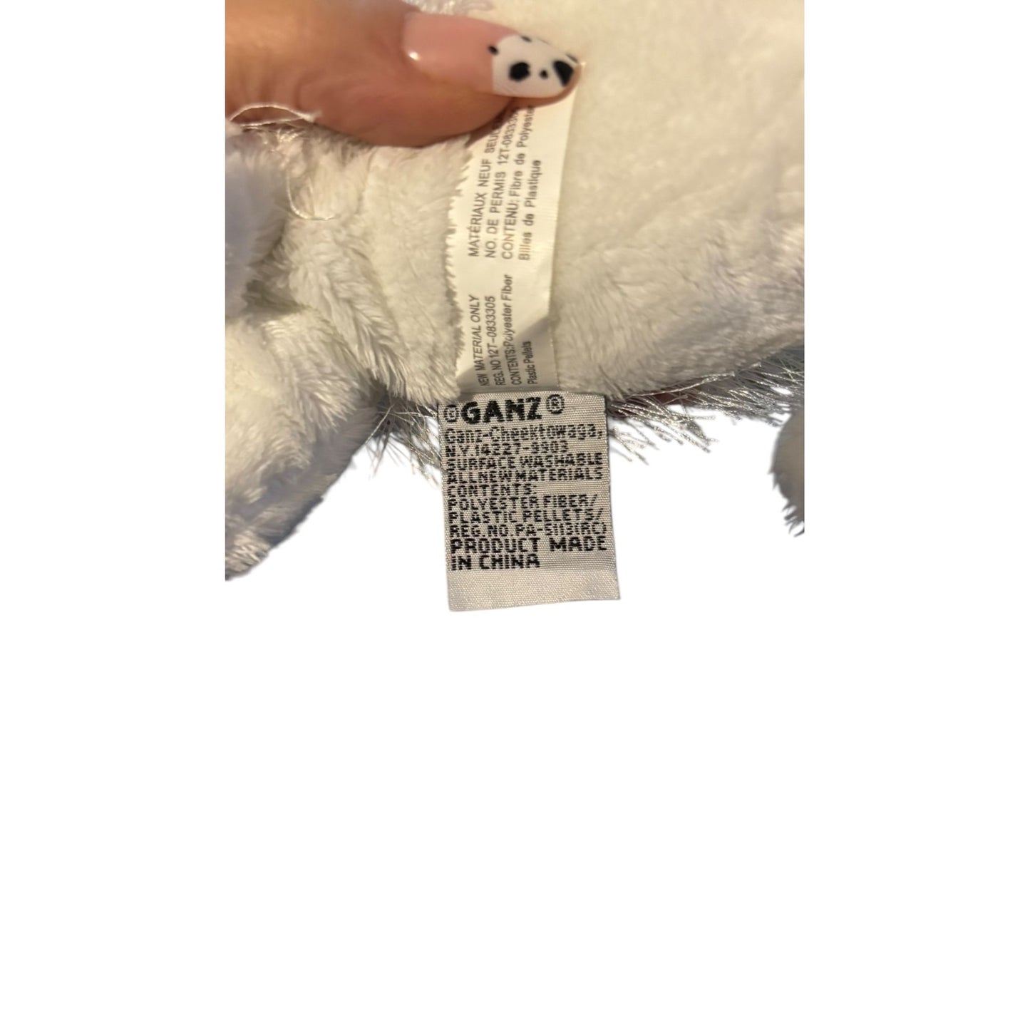 Ganz White Arctic Seal Plush Toy 10 in HM023 Webkins Stuffed Animal Retired